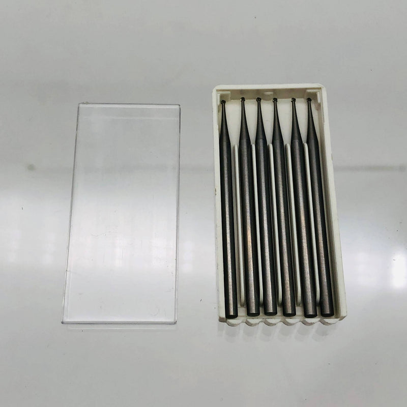 North American Rotary 51007 Steel Burs 3/32" Shank Round HL 1,0 HD 010 6pk 1