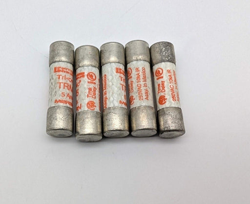Mersen TRM5 Midget Fuses 5A 250V Tri-Onic Time-Delay Pack of 5 1