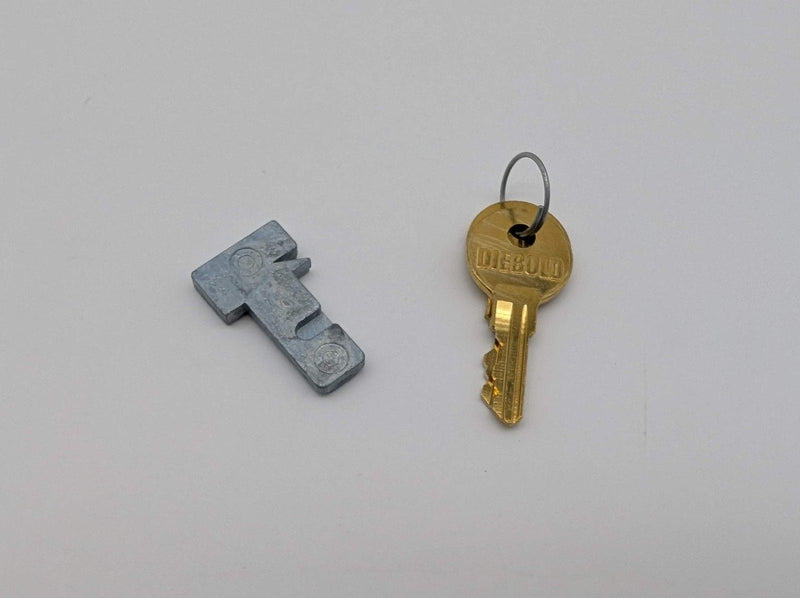 Diebold 31-018431 Undercounter Lock Core Kit w Bolt & 2 Keys Keyed 8014 4