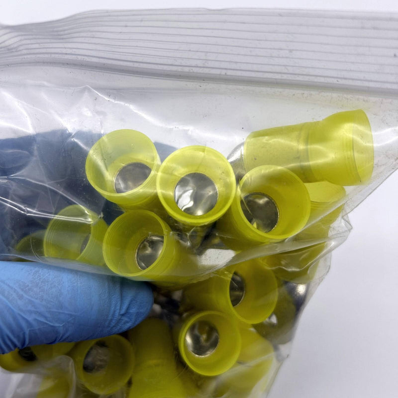 Thomas & Betts Sta-Kon RK727 Ring Terminal Nylon Insulated Yellow 5/16 3/0 25pk 4