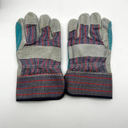 Liberty 3581SP Split Leather Double Palm Gloves Large Rubberized Cuff 12 Pairs 3