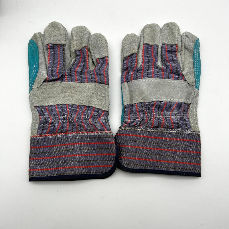 Liberty 3581SP Split Leather Double Palm Gloves Large Rubberized Cuff 12 Pairs 3