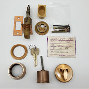 Falcon Deadbolt Single Cylinder & Thumb Turn 2-3/4" Backset Satin Bronze D 4471 4