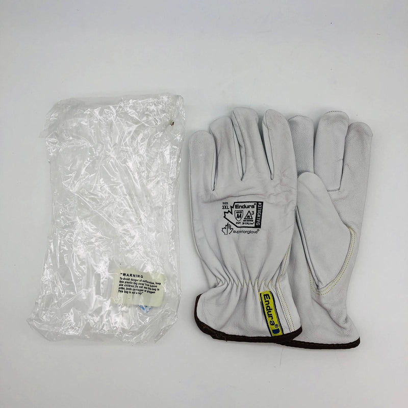 Superior 378GKTFG-3XL Leather Driver Glove Sz 3x Endura Goat Grain Arc Flash 1pr 9