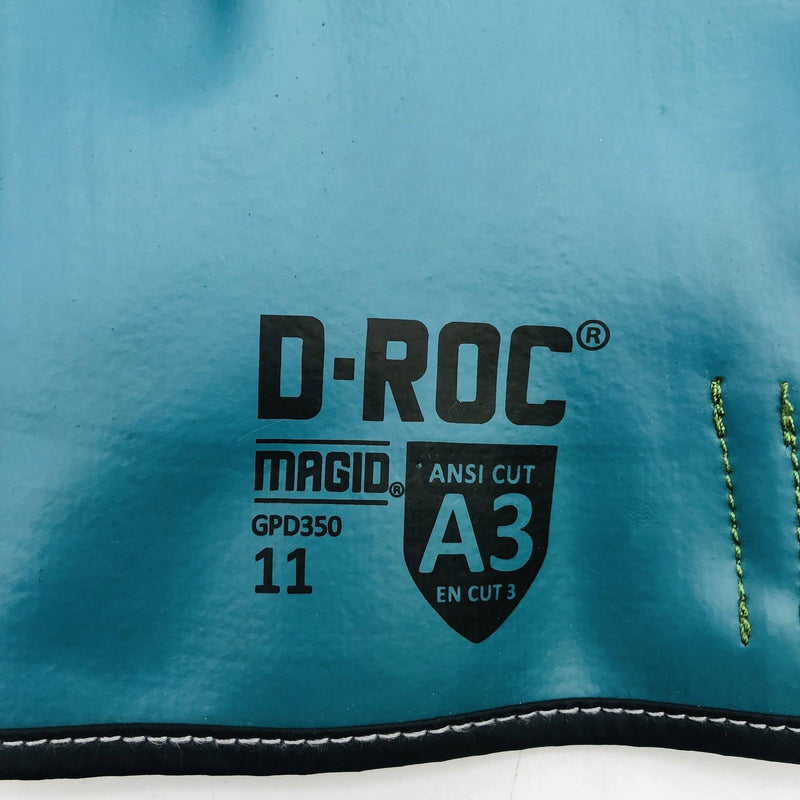 Magid D-Roc GPD350-11 Work Glove Size 11/XXL Chemical-Resistant Nitrile 2 Pairs 3