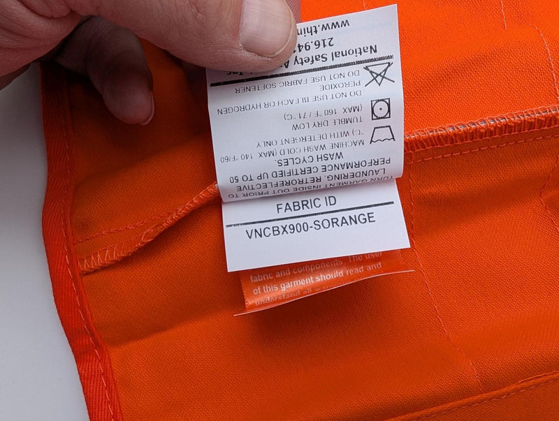 National Safety Apparel Electrician Vest Large Arc & Fire Resistant 4 Pocket 9