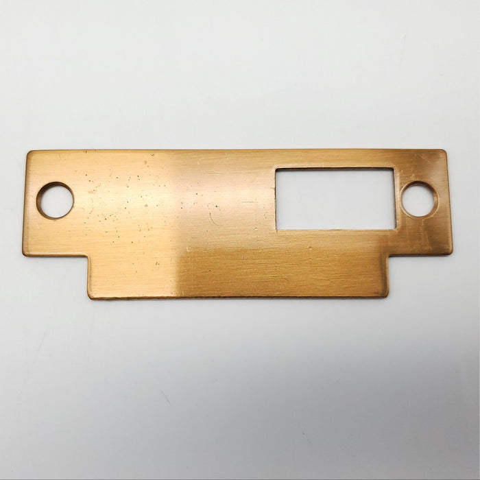 Yale Mortise Lock Strike Plate Satin Bronze for Yale 8700 Series w #12 Screws 3