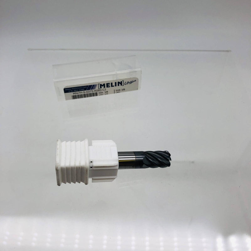 Melin 351840 End Mill MNI7H-S-0375-R060-C3 3/8 Dia 1/2 LOC 2 OAL 7 FL TixCo Coat 9