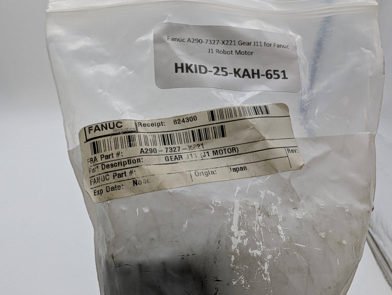 Fanuc A290-7327-X221 Gear J11 for Fanuc J1 Robot Motor 6