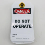 Accuform MDT189PTP Danger Do Not Operate Tag RP-Plastic 25/Pack 1