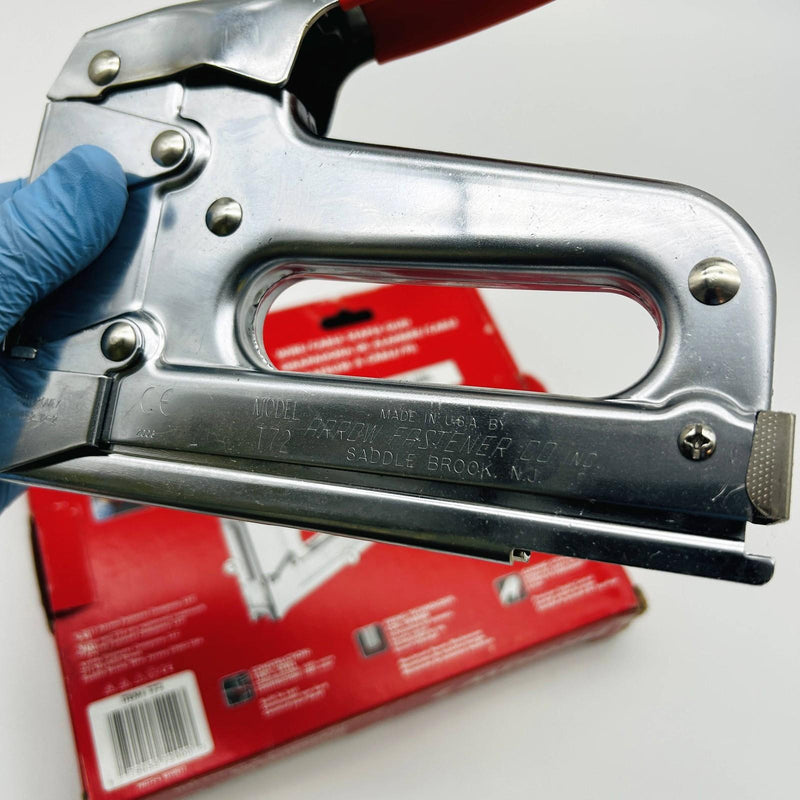 Arrow T72 Wire Cable Staple Gun Wiretacker Insulated Fastener w/ Wire Guide 10