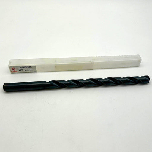 Cle-Line C20472 Extra Long Drill Bit 1806 11/16 x 12 OAL Black Steam Oxide Notch 1