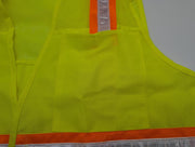 Surveyor’s Safety Vest Size L Yellow 6 Pockets Hook & Loop Closure MSSV-GNV-VC 4