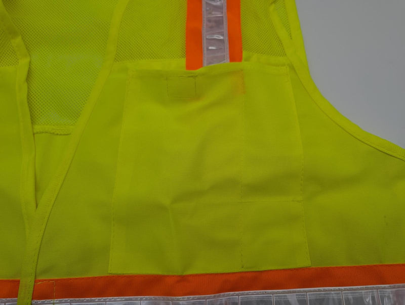 Surveyor’s Safety Vest Size L Yellow 6 Pockets Hook & Loop Closure MSSV-GNV-VC 4