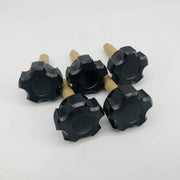 Davies 2870-N Clamping Knob Black Huskey 3/8-16 x 1-1/2 Thermoset Lot of 5 9