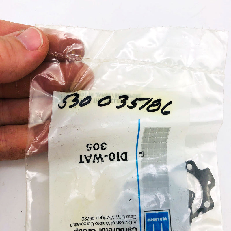 Poulan 530035186 Gasket and Diaphragm Kit OEM NOS SS to 530069844 D10-WAT 305 7