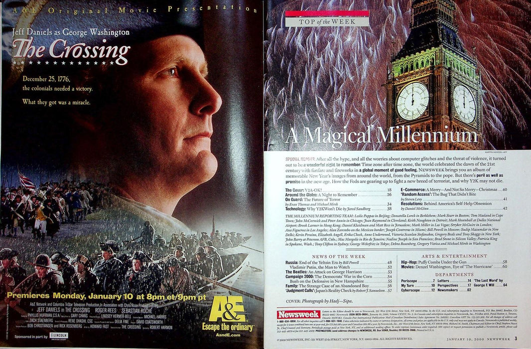 Newsweek Magazine Jan 10 1999 21st Century Y2K Millenium Yeltsin Out Putin In 3