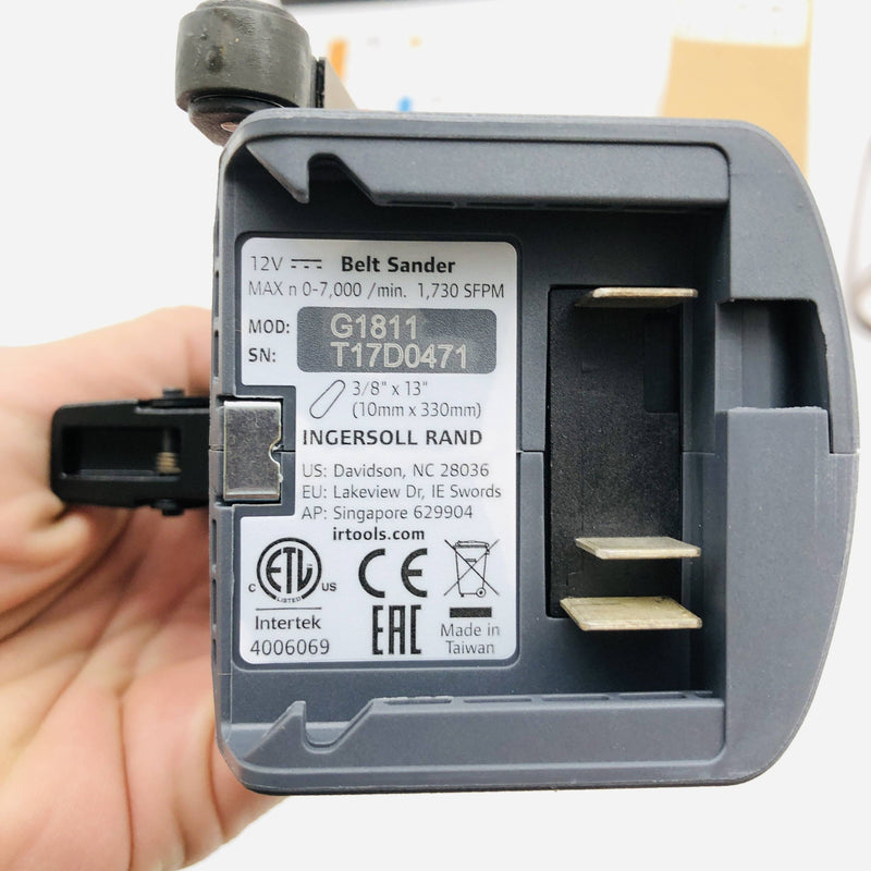 Ingersoll-Rand G1811 Belt Sander Cordless Tool Only IQV12 With 60/80 Grit Kit 7