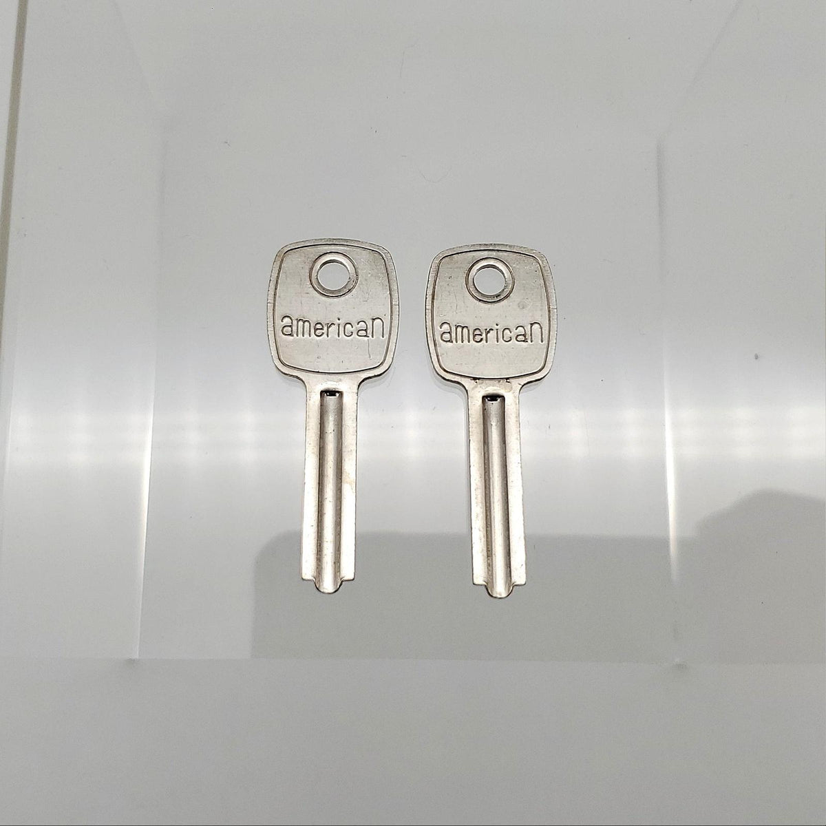 2x American FKB Padlock Key Blanks for F24 & F25 Warded Padlocks Nicke ...