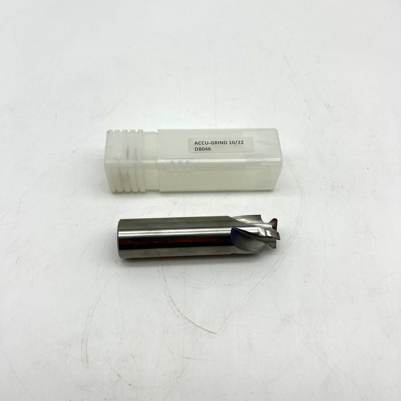 Accu-Grind D8046 3/4inch Form Cutter 1" Shank 4" OAL 4 Flutes Stage 8