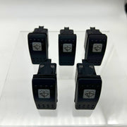 Carling VRB2S00C-B9C67-300-XNC2 Snap-In Rocker Switches Wiper 15Amp 24Volt 5pk 2