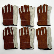 Cordova 8232 Leather Drivers Gloves Large Split Cowhide Keystone Thumb 6 Pairs 1