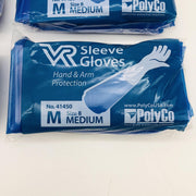 PolyCo 41450 Sleeve Gloves Medium 11 Mil Disposable Nitrile Polyolefin 6 Pairs 2