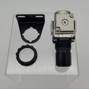 SMC AR20-02B Regulator Valve 1/4" Port w/ Mounting Bracket 0.05 - 0.85 MPs 1