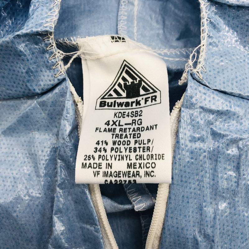 Bulwark KDE4SBRG4XL Disposable Hooded Coveralls 4XL PVC Coated Flame Resistant 2