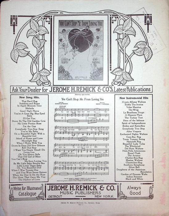 1913 You're A Great Big Blue Eyed Baby Sheet Music A Seymour Brown E Bert Kenney 3