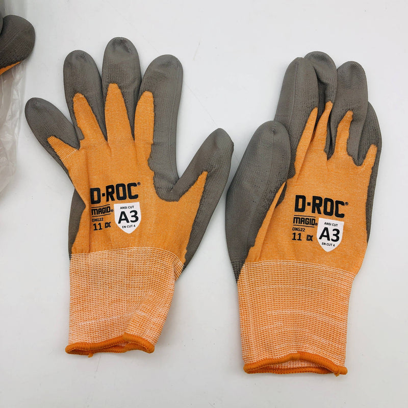 Magid D-Roc DXG22-11 Cut Resistant Work Gloves Sz 11/2XL 18Ga Palm Coated 12prs 4