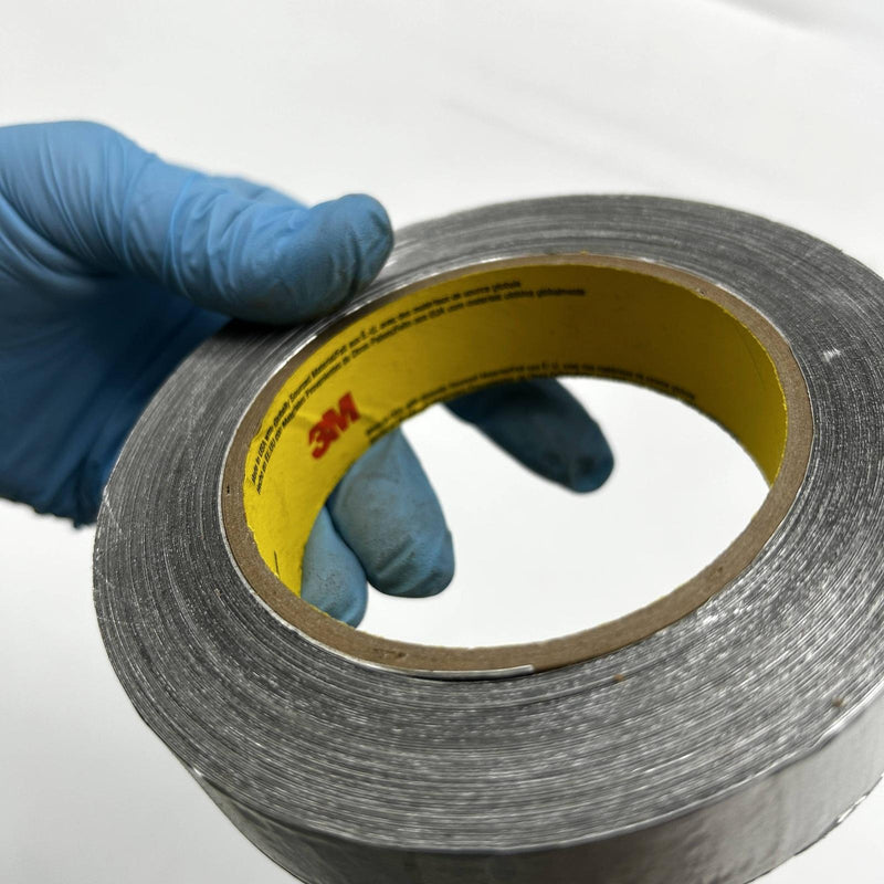 3M 34383 Silver Aluminum Foil Tape Self Wound 1in x 60yd 4.5 mil Thick 1 Roll 3