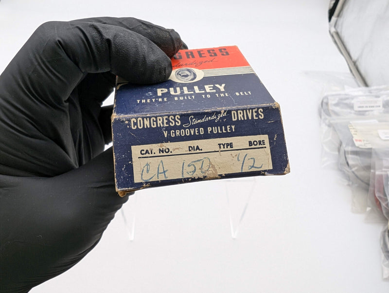Congress V-Belt Pulley 1/2" Bore 1-1/2" OD 1-1/16" Len w/ Set Screw CA0150X050 5