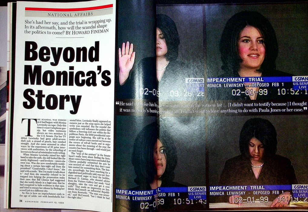 Newsweek Magazine February 15 1999 Olympics Scandal Drugs Monica Lewinsky 4