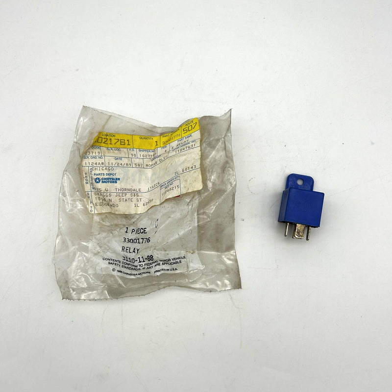 Mopar 33001776 Relay for Fog Lamps OEM NOS 1982-83 Jeep Open