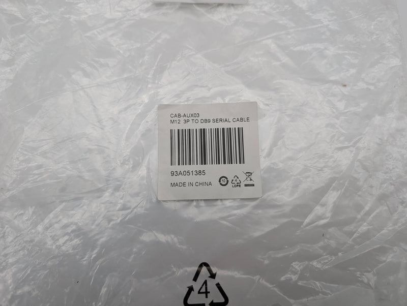 Datalogic CAB-AUX-03 Serial Cable 3P Male to Female DB9 3 Meter Length 5