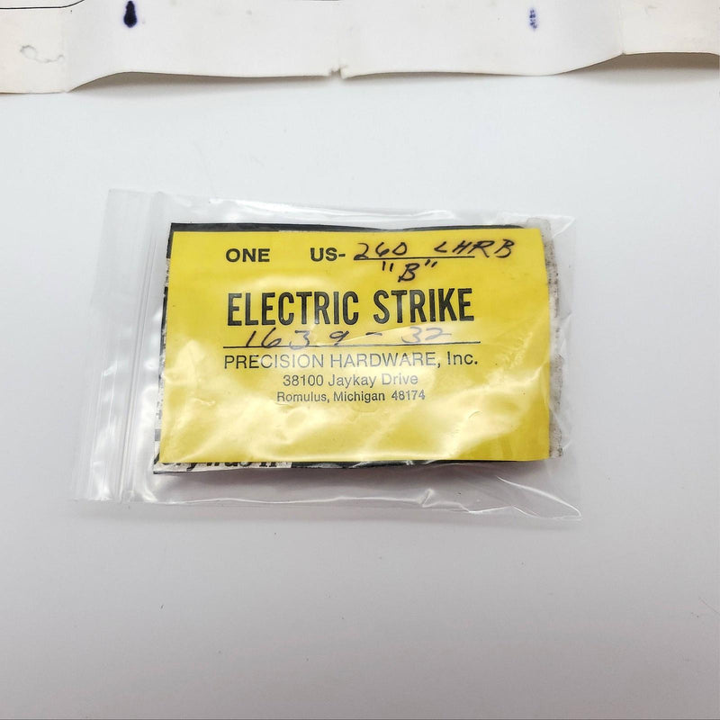 Precision Electric Strike 1639-32 B Satin Chrome LHRB 4-7/8" L x 1-1/8" W USA 7