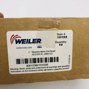10x Weiler 10155 Nylox End Brush Abrasive 1" .022/320 Grit SC EBA-22 2