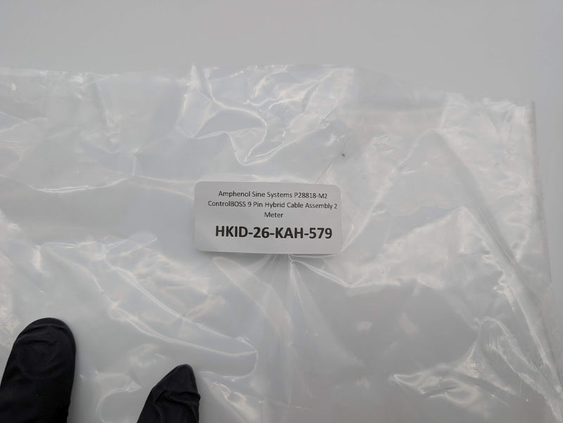 Amphenol Sine Systems P28818-M2 ControlBOSS 9 Pin Hybrid Cable Assembly 2 Meter