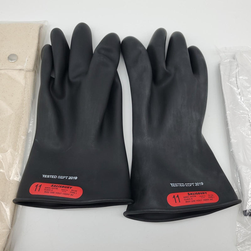 Honeywell GK011B Lineman's Glove Kit Size 11 Black 11" 1000 Volt AC w/ Bag 2