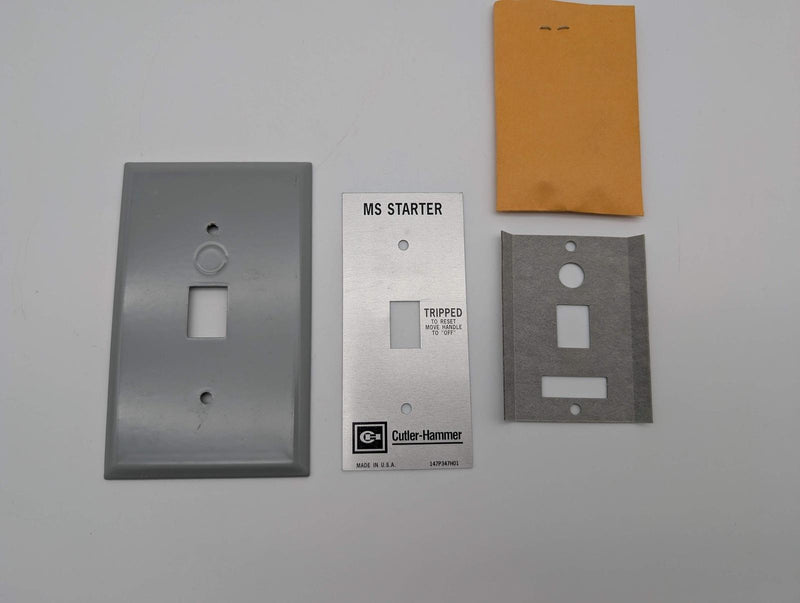 Eaton MST01FN Toggle Switch 1 Pole Flush Mount Plate for MS Series Motor Starter 5
