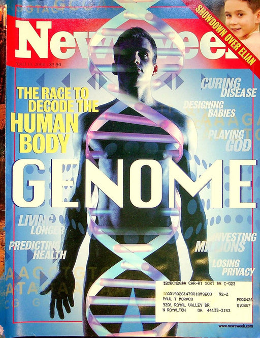 Newsweek Magazine April 10 2000 Human Genome Project Elian Gonzalez Microsoft 1