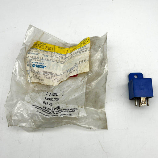 Mopar 33001776 Relay for Fog Lamps OEM NOS 1982-83 Jeep Open 1
