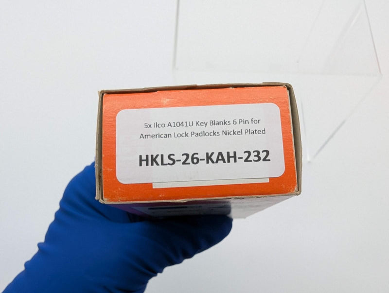 5x Ilco A1041U Key Blanks 6 Pin for American Lock Padlocks Nickel Plated 3