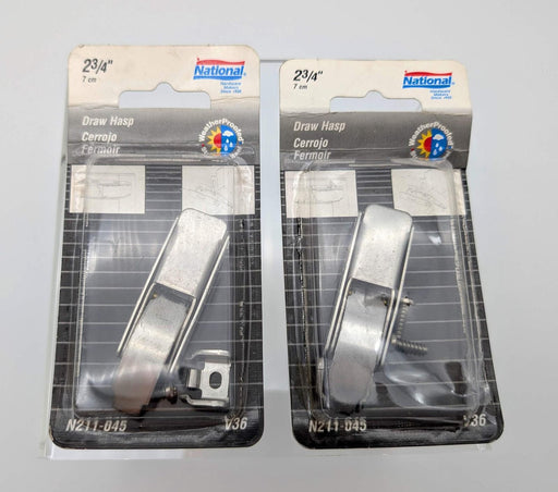 National 2-3/4" Draw Hasps Flush Mount Strike N211-045 V36 Pack of 2 1