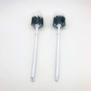 2x Toilet Bowl Brush European Style 13" Handle Polypropylene Curved Head 10