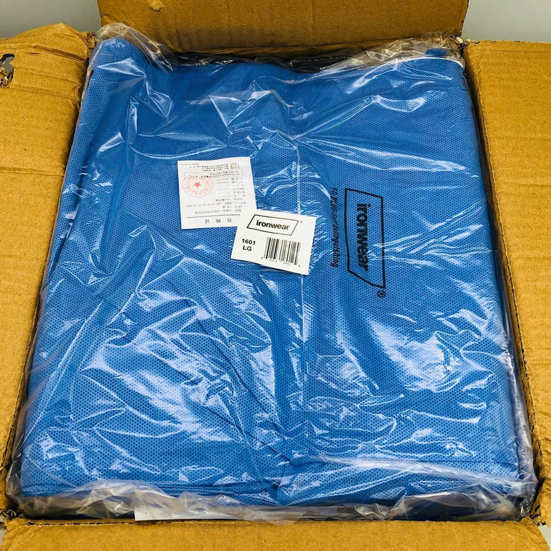 Ironwear 1601 Disposable Coverall Sz Large Flame Resis SMS Polypropylene 25/case 5