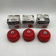 Langeman Cup Brush 6inch Nylon Filament 5/8-11 Thread 2500 Max RPM Lot of 3 9