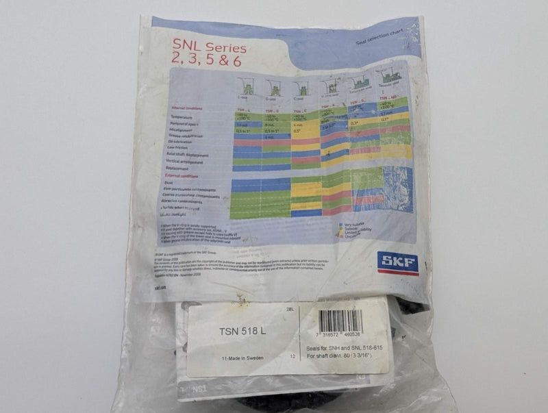 SKF TSN 518 L Bearing Seal 4 Lip 3-1/4" to 3-3/16" Bore Thermoplastic Elastomer 4