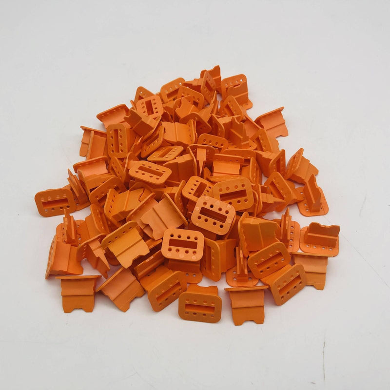 TE Connectivity W8S Plug Wedgelock Automotive Connector Lock 8 Way Orange 100pk 7